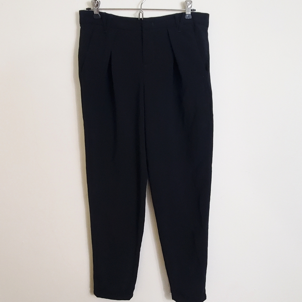 High Waist Tapered Leg Relax Fit Pants